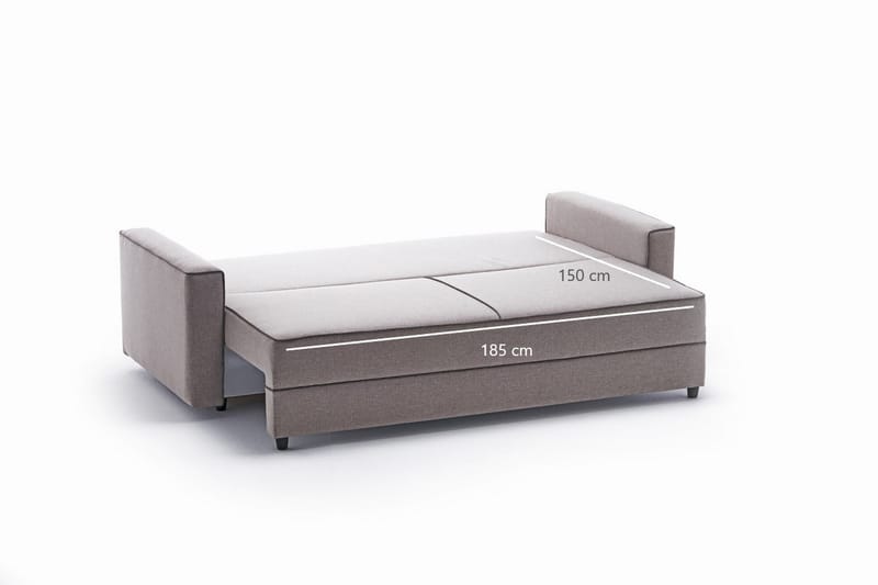 Sovesofa Windwhistle 3-seters 185x150 - Krem - Møbler - Sofaer - Sovesofaer - 3 seters sovesofa