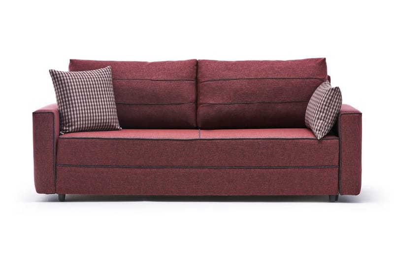 Sovesofa Windwhistle 3-seters 185x150 - Rød - 3 seters sovesofa