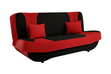 Sovesofa Pinto - Rød - Møbler - Sofaer - Sovesofaer - 3 seters sovesofa