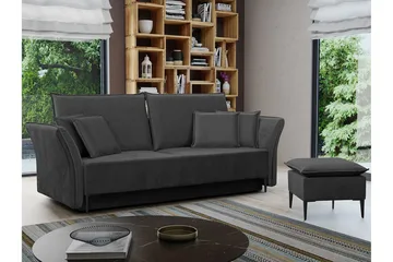 Staffin 3-sits Bäddsoffa Dark grey - Møbler - Sofaer - Sovesofaer - 3 seters sovesofa