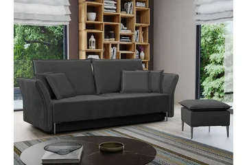 Staffin 3-sits Bäddsoffa Dark grey - Møbler - Sofaer - Sovesofaer - 3 seters sovesofa