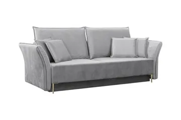 Staffin 3-sits Bäddsoffa Ljusgrå - Møbler - Sofaer - Sovesofaer - 3 seters sovesofa