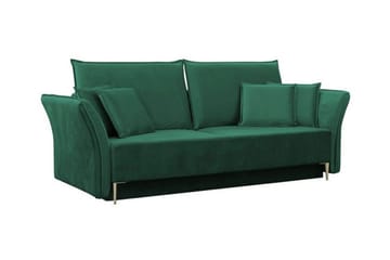 Staffin 3-sits Bäddsoffa NO_BRAND Dark green - Møbler - Sofaer - Sovesofaer - 3 seters sovesofa