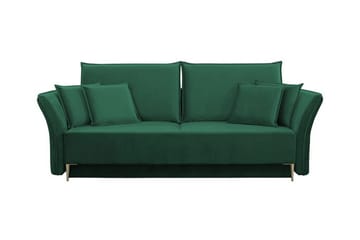 Staffin 3-sits Bäddsoffa NO_BRAND Dark green - Møbler - Sofaer - Sovesofaer - 3 seters sovesofa
