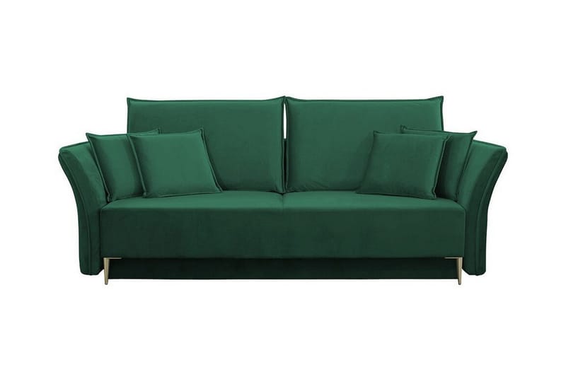 Staffin 3-sits Bäddsoffa NO_BRAND Dark green - Møbler - Sofaer - Sovesofaer - 3 seters sovesofa
