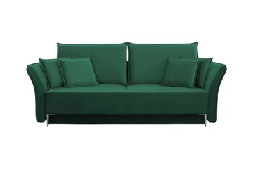 Staffin 3-sits Bäddsoffa NO_BRAND Dark green - Møbler - Sofaer - Sovesofaer - 3 seters sovesofa