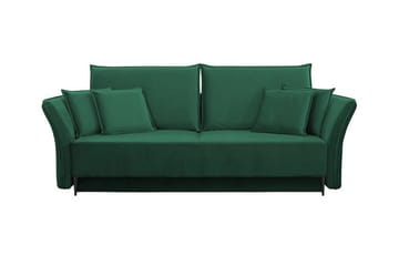 Staffin 3-sits Bäddsoffa NO_BRAND Dark green - Møbler - Sofaer - Sovesofaer - 3 seters sovesofa