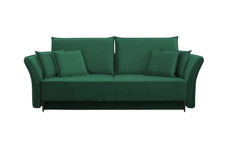 Staffin 3-sits Bäddsoffa NO_BRAND Dark green - Møbler - Sofaer - Sovesofaer - 3 seters sovesofa