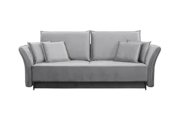 Staffin 3-sits Bäddsoffa NO_BRAND Ljusgrå - Møbler - Sofaer - Sovesofaer - 3 seters sovesofa