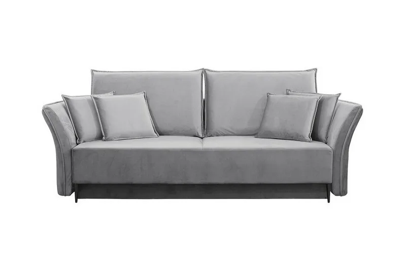 Staffin 3-sits Bäddsoffa NO_BRAND Ljusgrå - Møbler - Sofaer - Sovesofaer - 3 seters sovesofa
