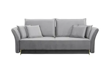 Staffin 3-sits Bäddsoffa NO_BRAND Ljusgrå - Møbler - Sofaer - Sovesofaer - 3 seters sovesofa