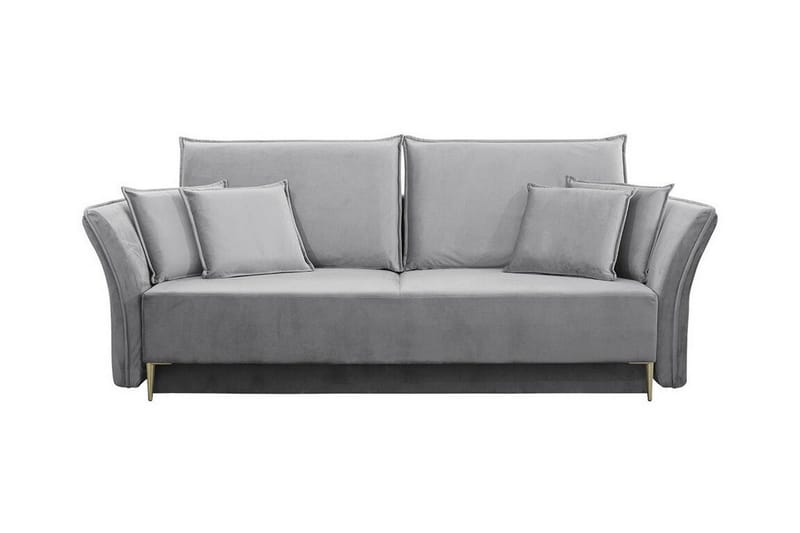 Staffin 3-sits Bäddsoffa NO_BRAND Ljusgrå - Møbler - Sofaer - Sovesofaer - 3 seters sovesofa