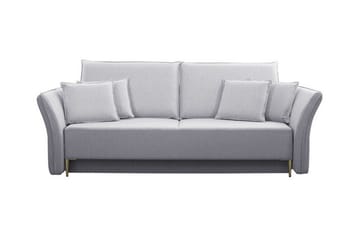 Staffin 3-sits Bäddsoffa NO_BRAND Ljusgrå - Møbler - Sofaer - Sovesofaer - 3 seters sovesofa