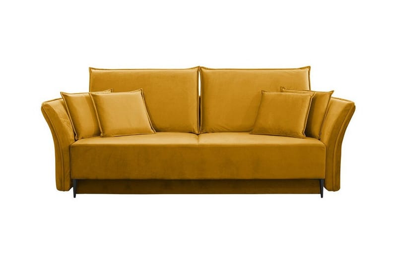 Staffin 3-sits Bäddsoffa NO_BRAND Yellow - Møbler - Sofaer - Sovesofaer - 3 seters sovesofa