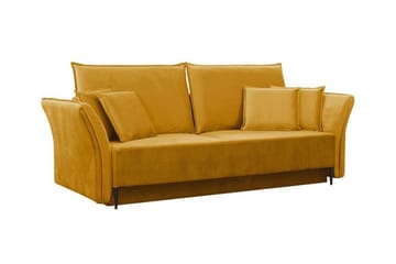 Staffin 3-sits Bäddsoffa NO_BRAND Yellow - Møbler - Sofaer - Sovesofaer - 3 seters sovesofa