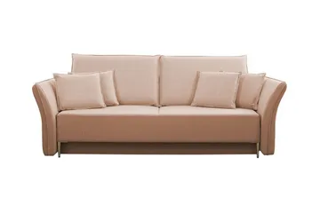 Staffin 3-sits Bäddsoffa NO_BRAND Pink - Møbler - Sofaer - Sovesofaer - 3 seters sovesofa