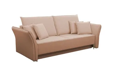 Staffin 3-sits Bäddsoffa Pink - Møbler - Sofaer - Sovesofaer - 3 seters sovesofa