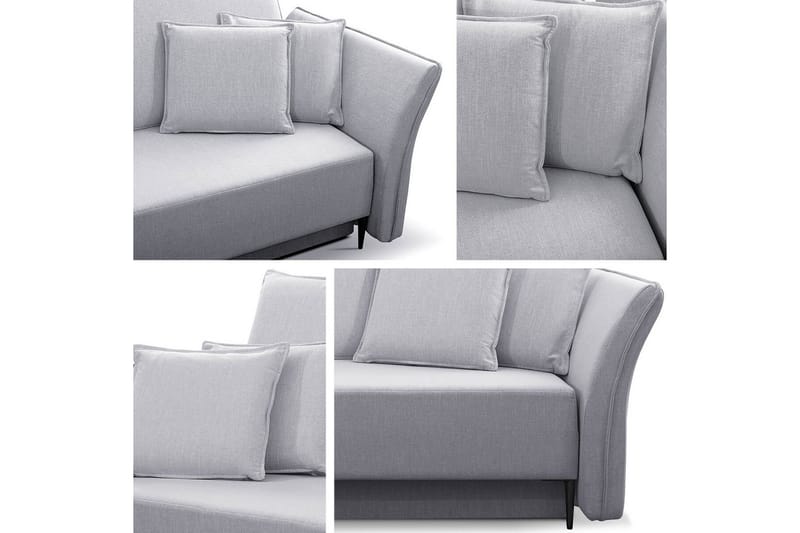 Staffin 3-sits Bäddsoffa Pink/Beige - Møbler - Sofaer - Sovesofaer - 3 seters sovesofa
