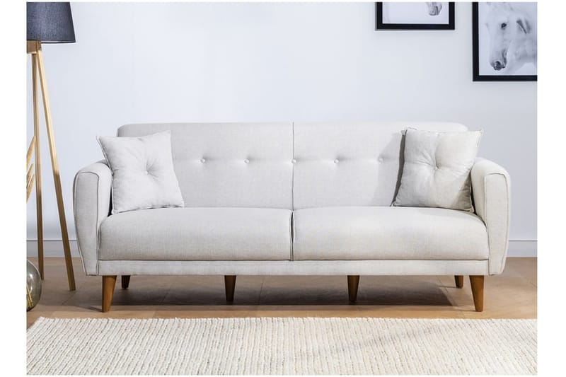 Tamatha Sovesofa 3-seter - Beige - Møbler - Sofaer - Sovesofaer - 3 seters sovesofa