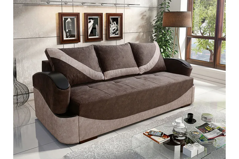 Turbo Sovesofa 200x96x90 cm - Møbler - Sofaer - Sovesofaer - 3 seters sovesofa