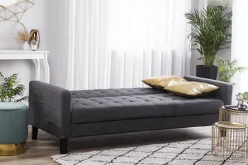 Vehkoo 3-seter Sovesofa 108x178 cm i Stoff - Grå - Møbler - Sofaer - Sovesofaer - 3 seters sovesofa