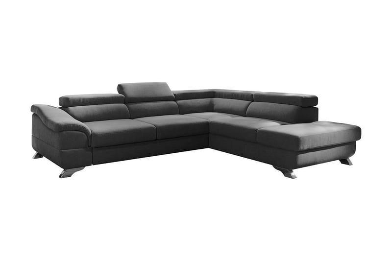 View Sovesofa 3-seter med Sjeselong Høyre, Mørkegrå