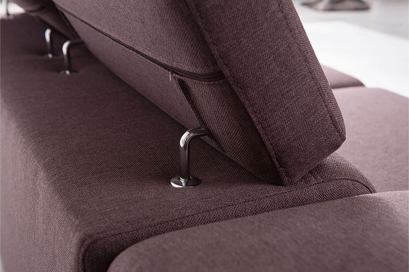 View Sovesofa 3-seter med Sjeselong Høyre - Mørkegrå - Møbler - Sofaer - Sovesofaer - Langsgående sovesofa