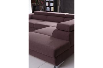 View Sovesofa 3-seter med Sjeselong Høyre - Mørkegrå - Møbler - Sofaer - Sovesofaer - Langsgående sovesofa