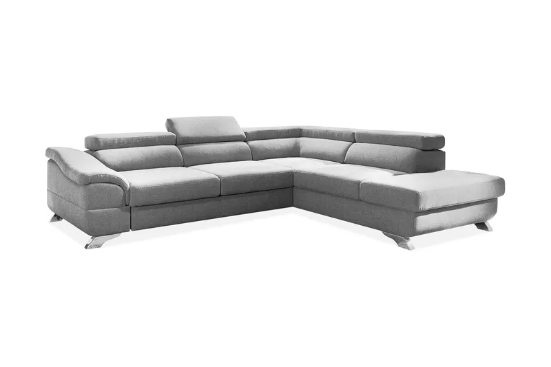 View Sovesofa 3-seter med Sjeselong Høyre, Mørkegrå