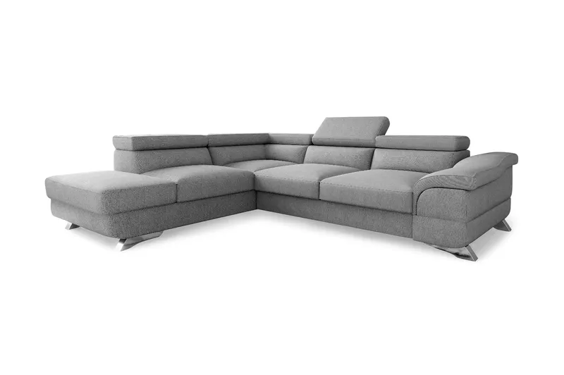 View Sovesofa 3-seter med Sjeselong Venstre, Lysegrå