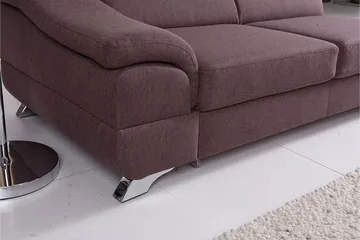 View Sovesofa 3-seter med Sjeselong Venstre - Lysegrå - Møbler - Sofaer - Sovesofaer - Langsgående sovesofa