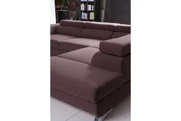 View Sovesofa 3-seter med Sjeselong Venstre - Lysegrå - Møbler - Sofaer - Sovesofaer - Langsgående sovesofa