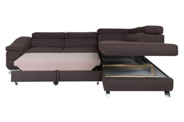 View Sovesofa 3-seter med Sjeselong Venstre - Lysegrå - Møbler - Sofaer - Sovesofaer - Langsgående sovesofa