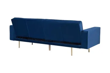 Visnes Sovesofa 218 cm - Blå - Møbler - Sofaer - Sovesofaer - 3 seters sovesofa