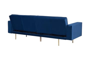 Visnes Sovesofa 218 cm - Blå - Møbler - Sofaer - Sovesofaer - 3 seters sovesofa