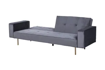 Visnes Sovesofa 218 cm - Grå - Møbler - Sofaer - Sovesofaer - 3 seters sovesofa