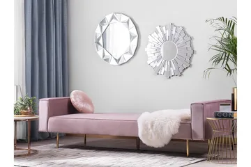 Visnes Sovesofa 218 cm - Rosa - Møbler - Sofaer - Sovesofaer - 3 seters sovesofa