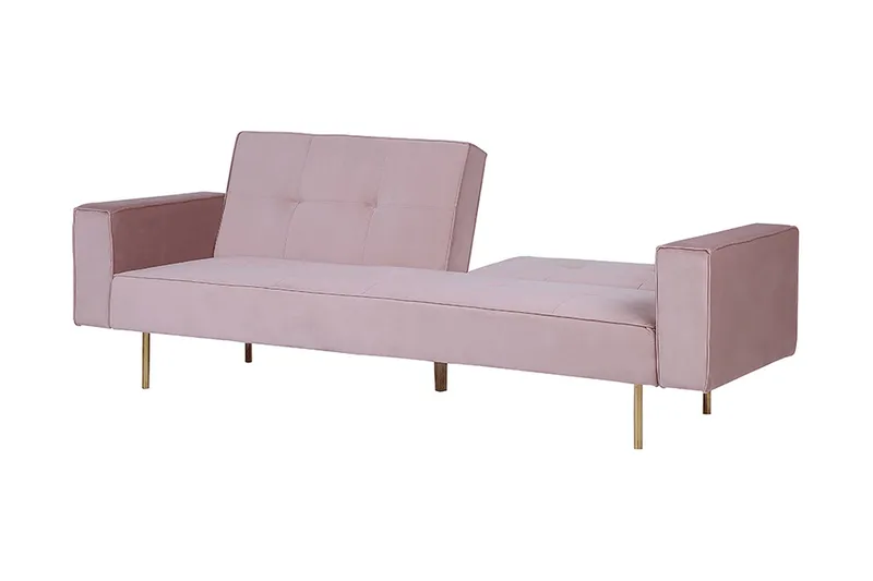 Visnes Sovesofa 218 cm - Rosa - Møbler - Sofaer - Sovesofaer - 3 seters sovesofa
