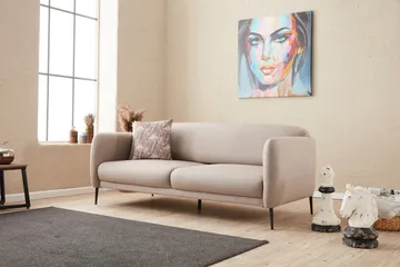 Wenus Sovesofa 3-seters 180x90 cm - Beige - Møbler - Sofaer - Sovesofaer - 3 seters sovesofa