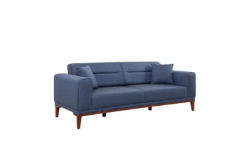 Wyong 3-seters Rektangulær Langsgående Sovesofa 94x223 cm i Stoff - Dueblå - Møbler - Sofaer - Sovesofaer - 3 seters sovesofa