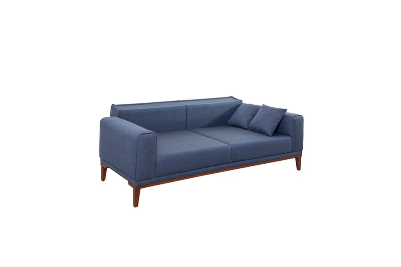 Wyong 3-seters Rektangulær Langsgående Sovesofa 94x223 cm i Stoff - Dueblå - Møbler - Sofaer - Sovesofaer - 3 seters sovesofa