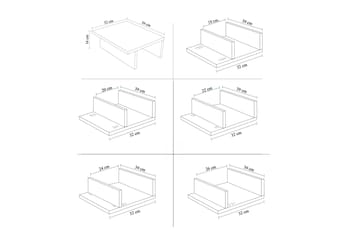 Wyong Sovesofa 3-seters 223x94 cm - Antrasitt - Møbler - Sofaer - Sovesofaer - 3 seters sovesofa
