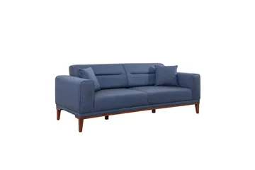 Wyong Sovesofa 3-seters 223x94 cm - Blå - Møbler - Sofaer - Sovesofaer - 3 seters sovesofa