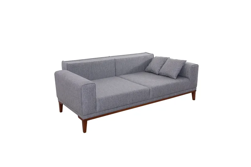 Wyong Sovesofa 3-seters 223x94 cm - Grå - Møbler - Sofaer - Sovesofaer - 3 seters sovesofa