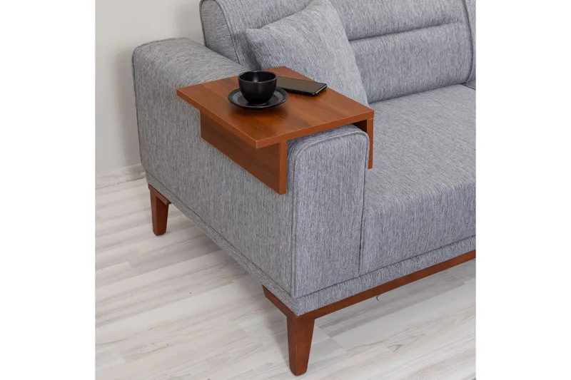 Wyong Sovesofa 3-seters 223x94 cm - Grå - Møbler - Sofaer - Sovesofaer - 3 seters sovesofa