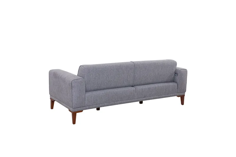 Wyong Sovesofa 3-seters 223x94 cm - Grå - Møbler - Sofaer - Sovesofaer - 3 seters sovesofa