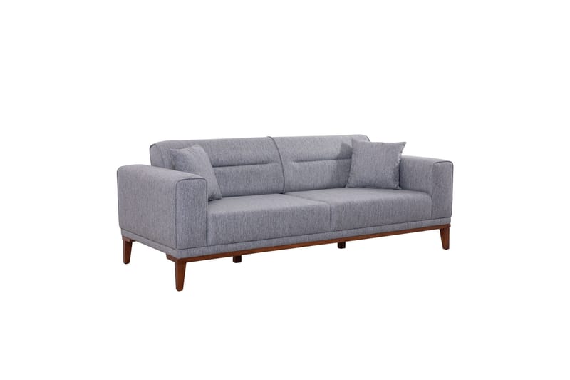 Wyong Sovesofa 3-seters 223x94 cm - Grå - Møbler - Sofaer - Sovesofaer - 3 seters sovesofa
