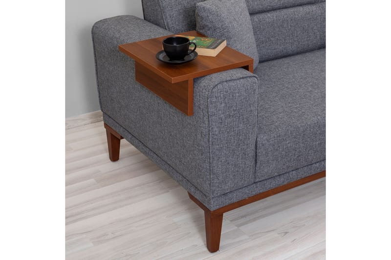 Wyong Sovesofa 3-seters 223x94 cm - Mørkegrå - Møbler - Sofaer - Sovesofaer - 3 seters sovesofa