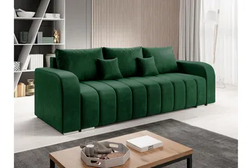 Zulueta 3-seters Sofa - Grønn - Møbler - Sofaer - Sovesofaer - 3 seters sovesofa