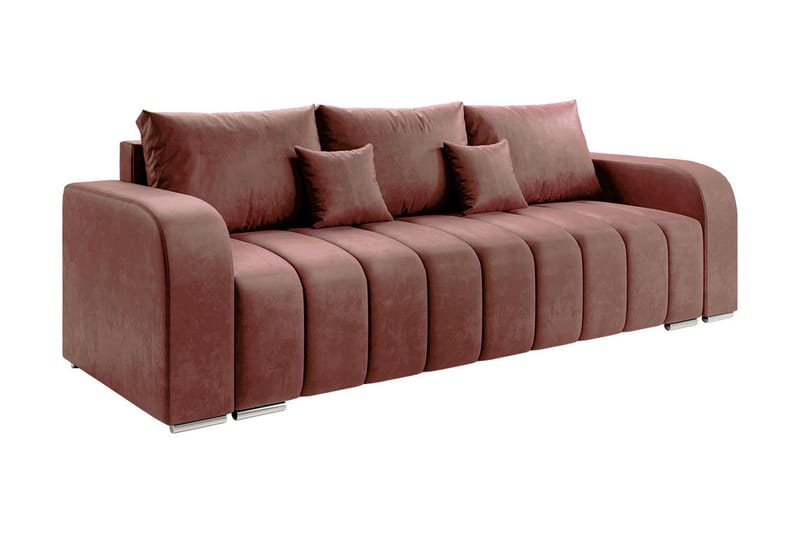 Zulueta 3-seters Sofa - Rosa - Møbler - Sofaer - Sovesofaer - 3 seters sovesofa